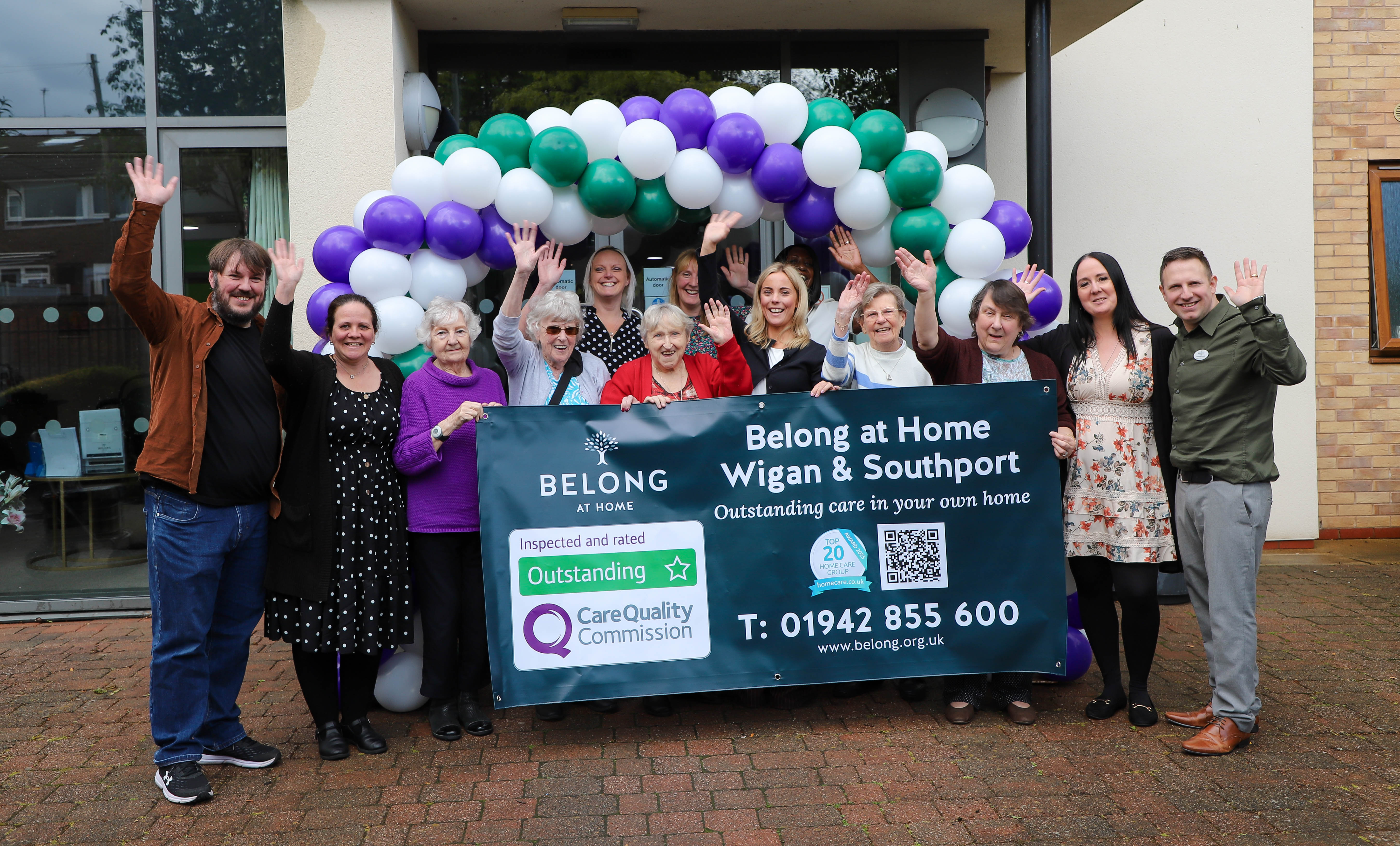 Belong at Home Wigan Celebrating their Outstanding CQC Result