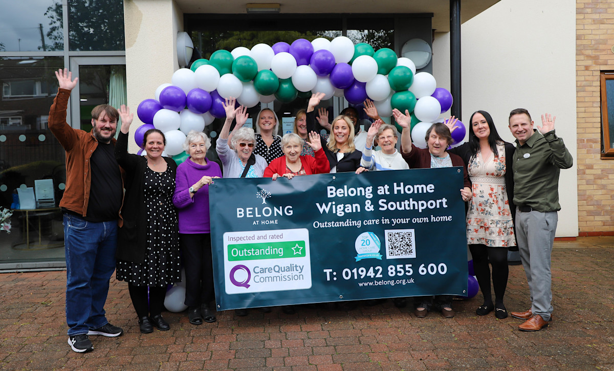 Belong at Home Wigan Celebrating their Outstanding CQC Result