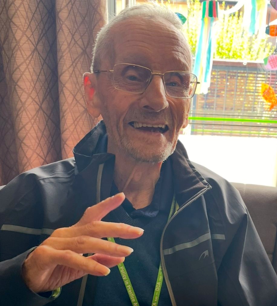 Bert Gittins, 95, apartment tenant and resident raconteur at Belong Warrington