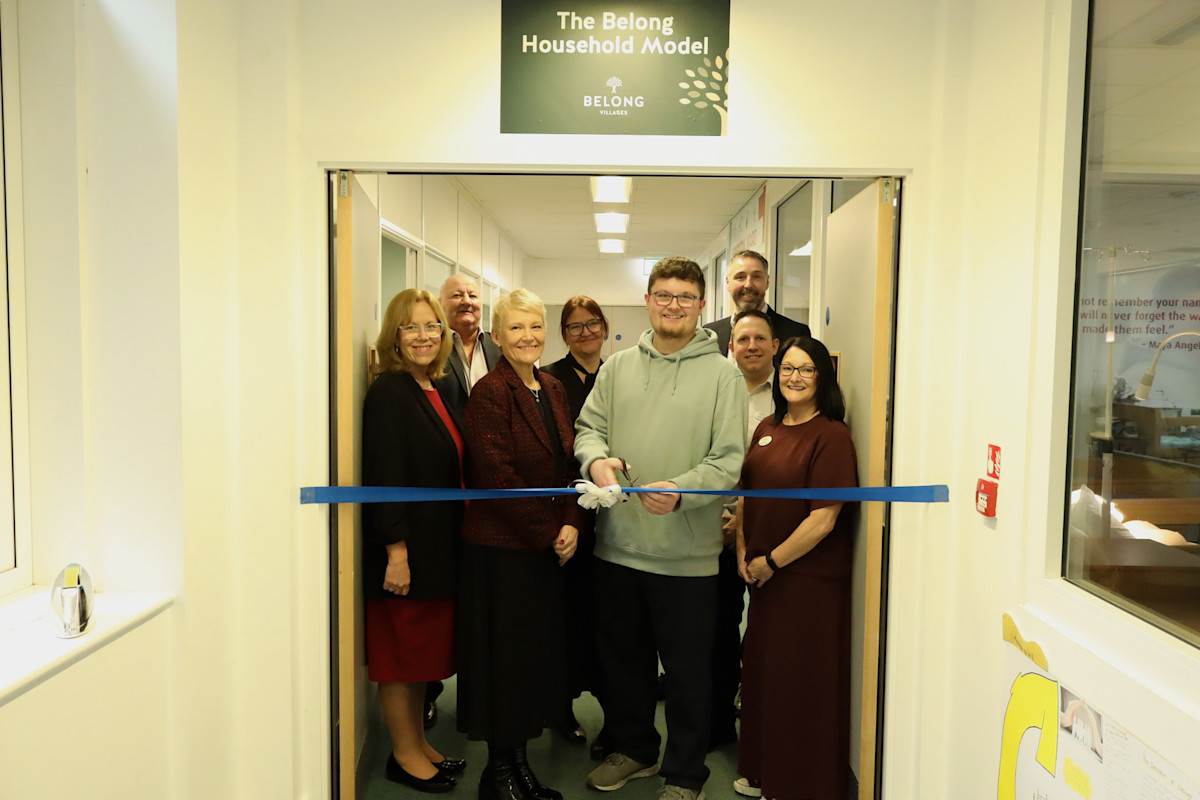 Pictured: Belong accepts its Quality Hallmark Award reaccreditations for its end-of-life care provision. 