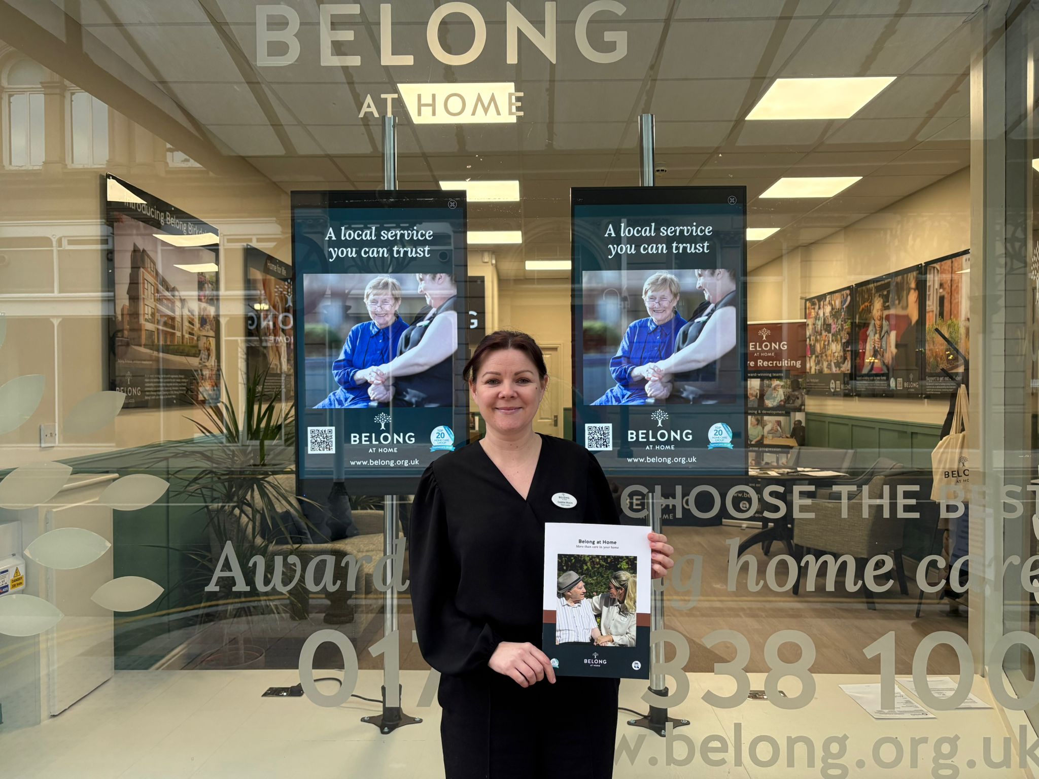 Pictured: Debbie Moore, area manager Belong at Home Southport, at the service's new hub on Eastbank Street 