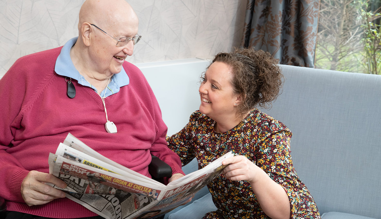 Belong Atherton Apartment tenant and carer