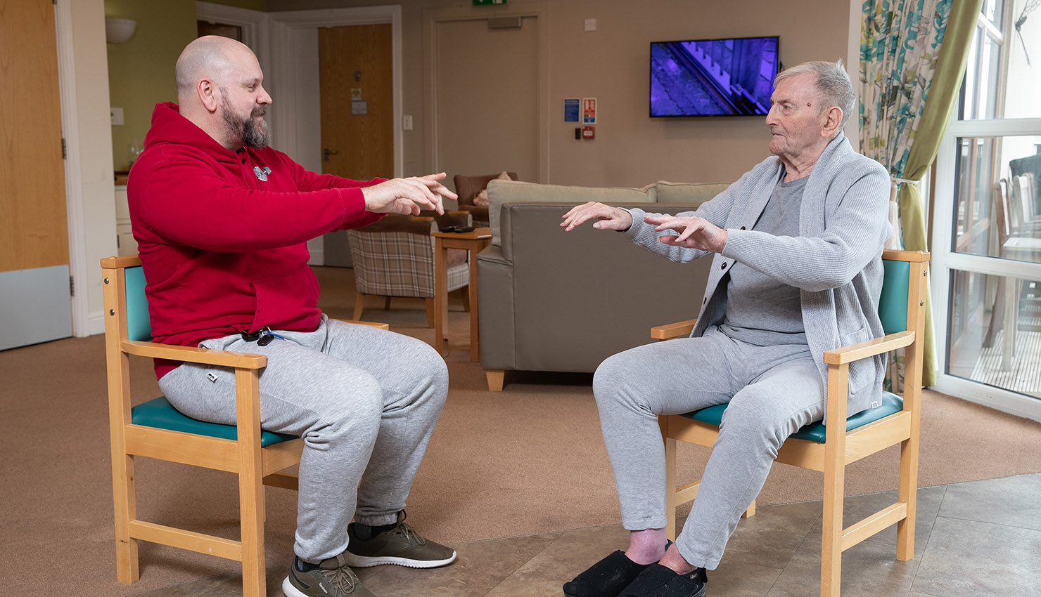 Belong Wigan chair exercise on The Household