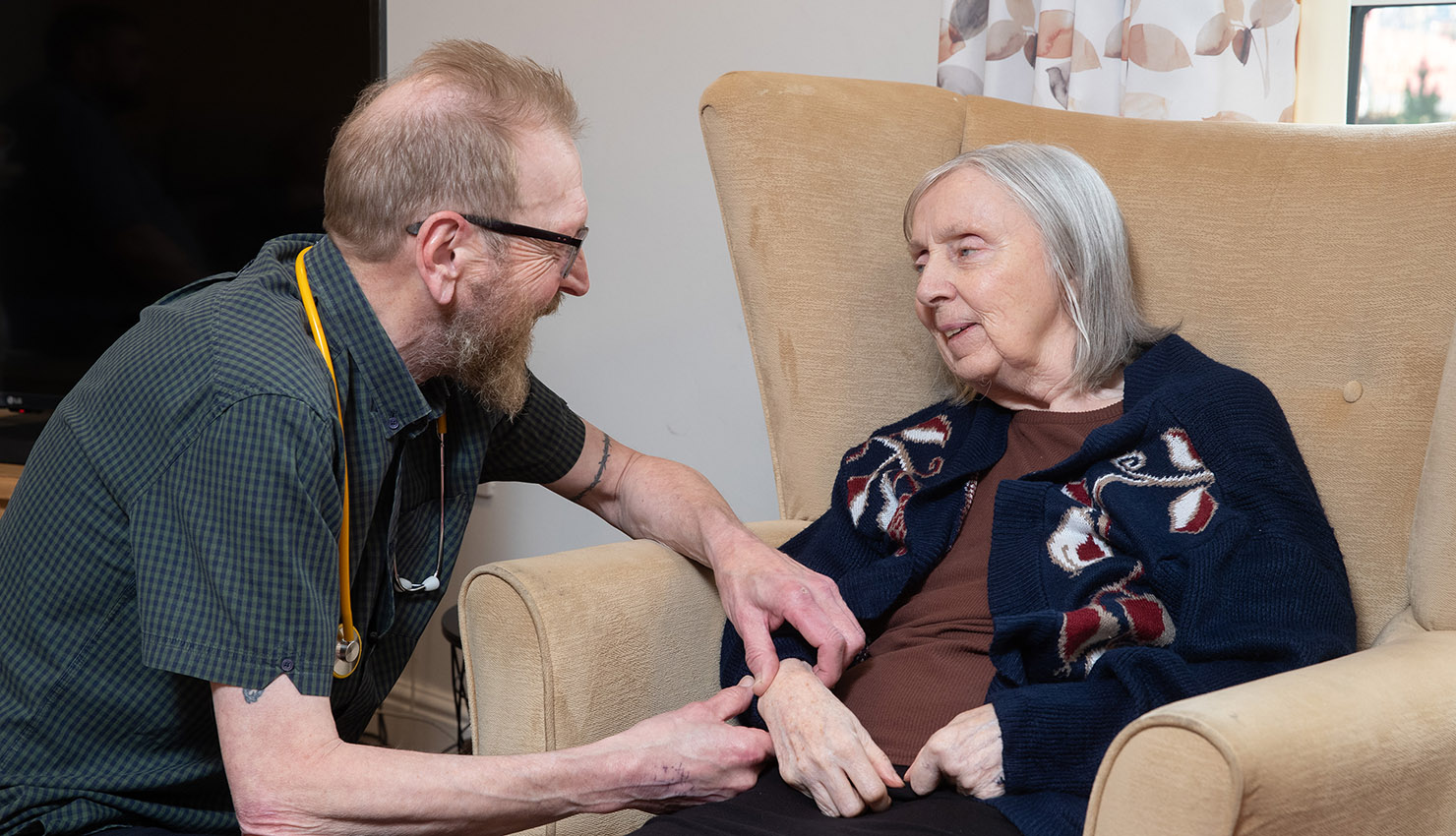 Belong Macclesfield Nurse and resident