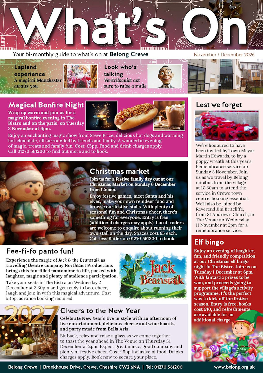 Asset - Belong Crewe - What's On November - December 2026 jpg