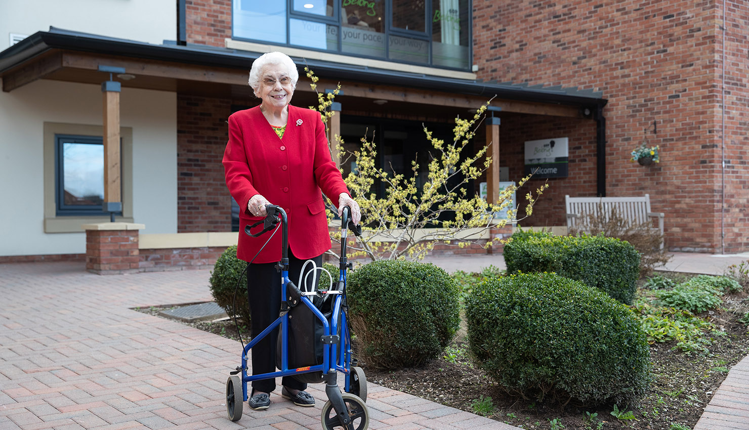 Belong Apartment Tenant outside Belong Warrington