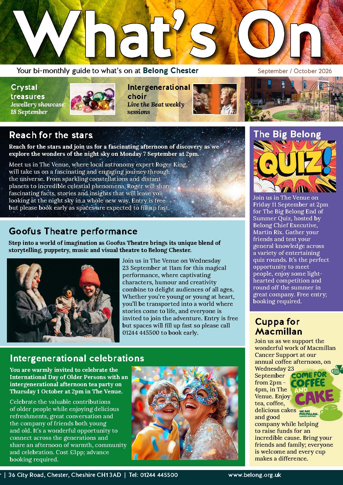 Asset - Belong Chester - What's On - September - October 2026jpg