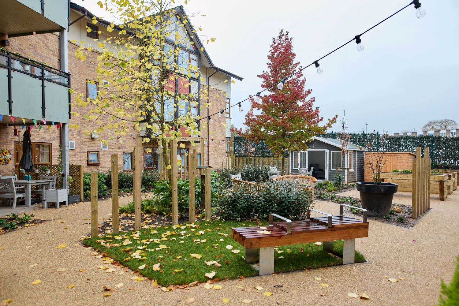 Photo 3. The newly created garden at Belong Macclesfield