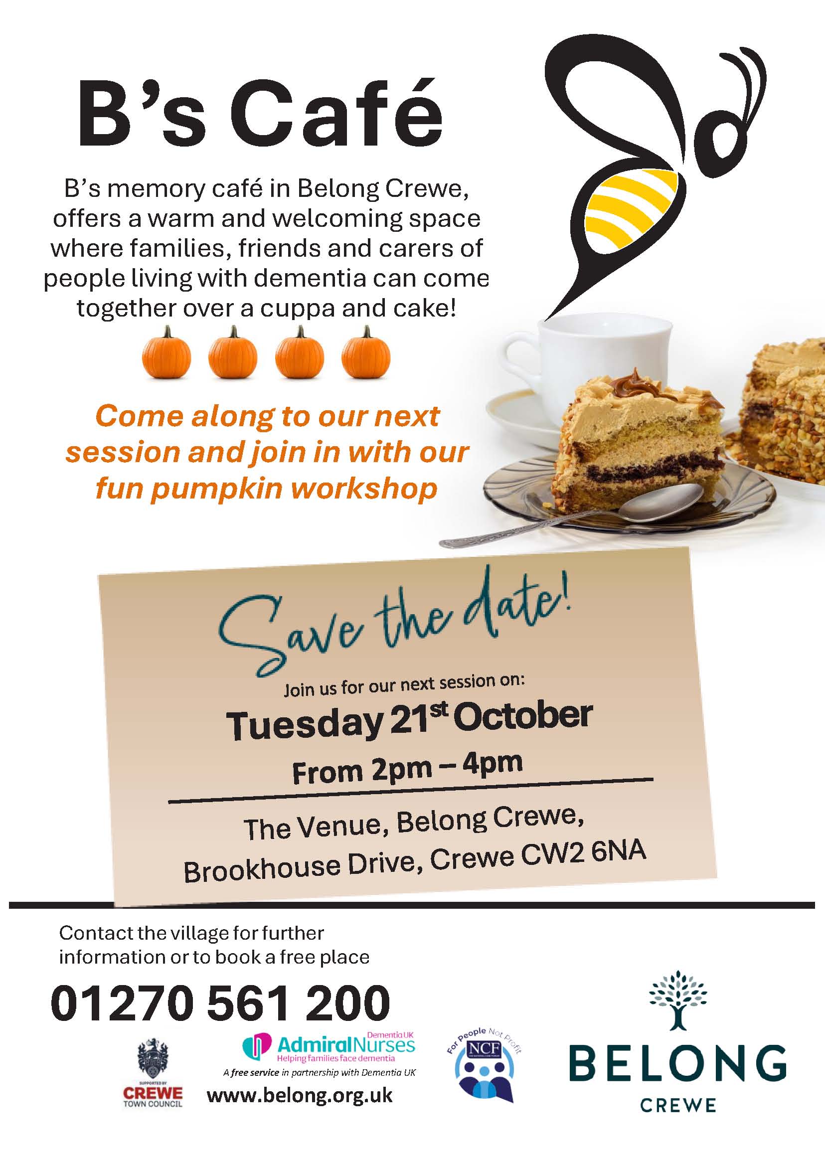 Asset - Belong Crewe - B's Cafe - Tuesday 21st October jpg