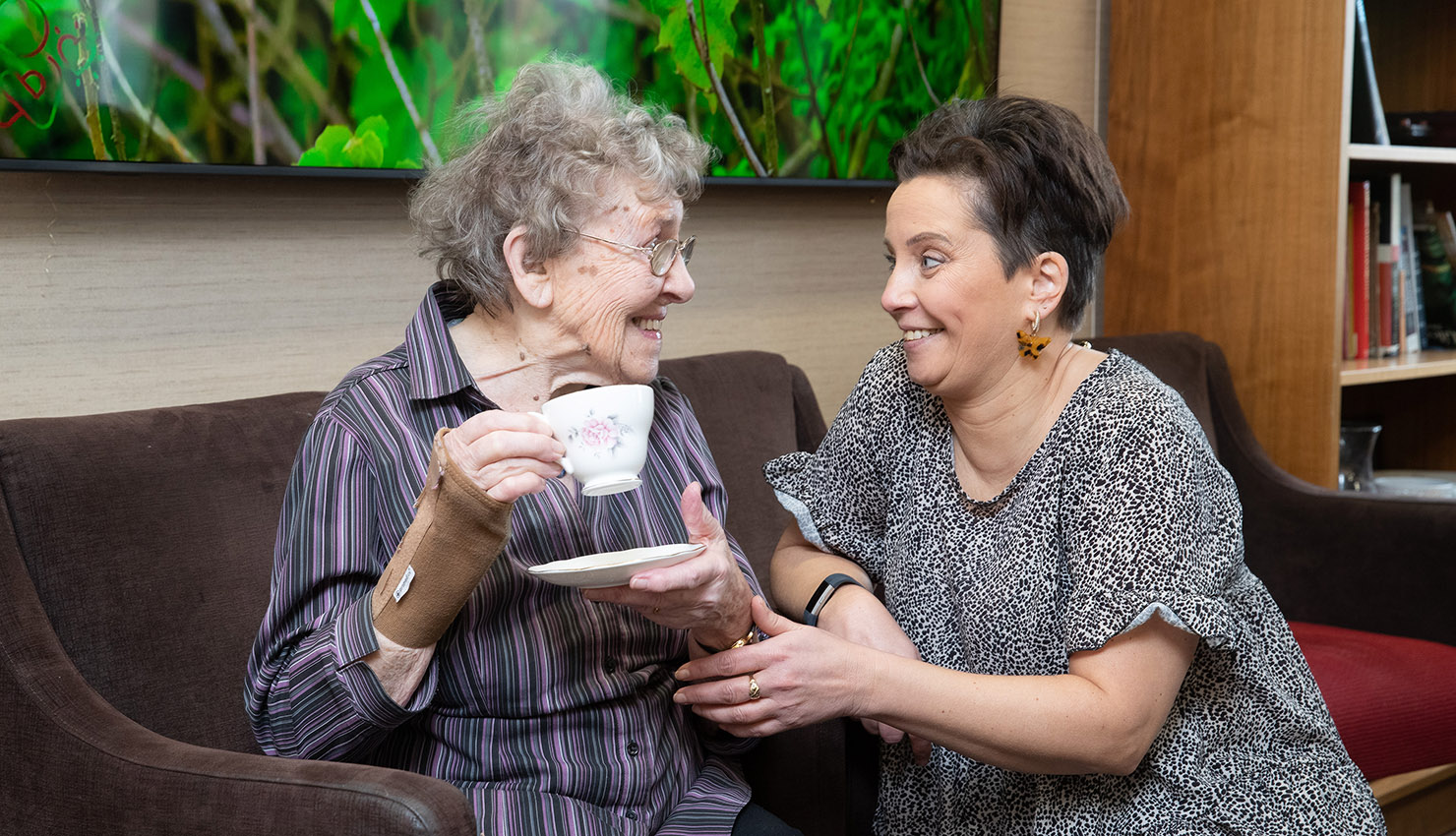 Carer and resident