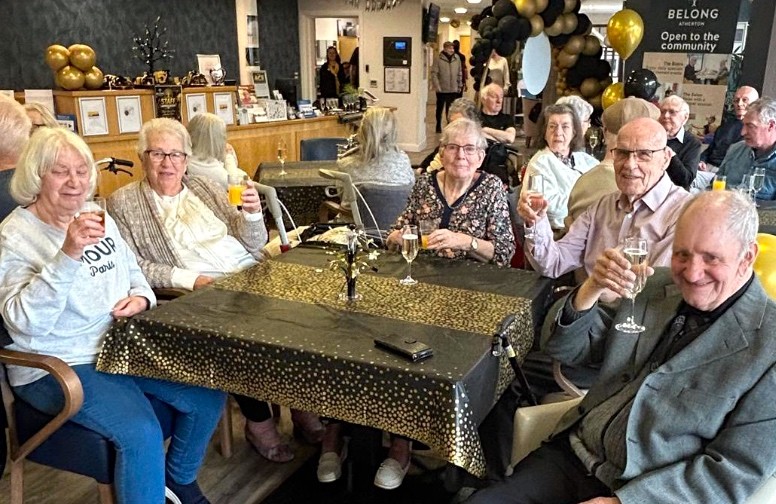 Pictured: Belong Atherton customers toast to 15 years 