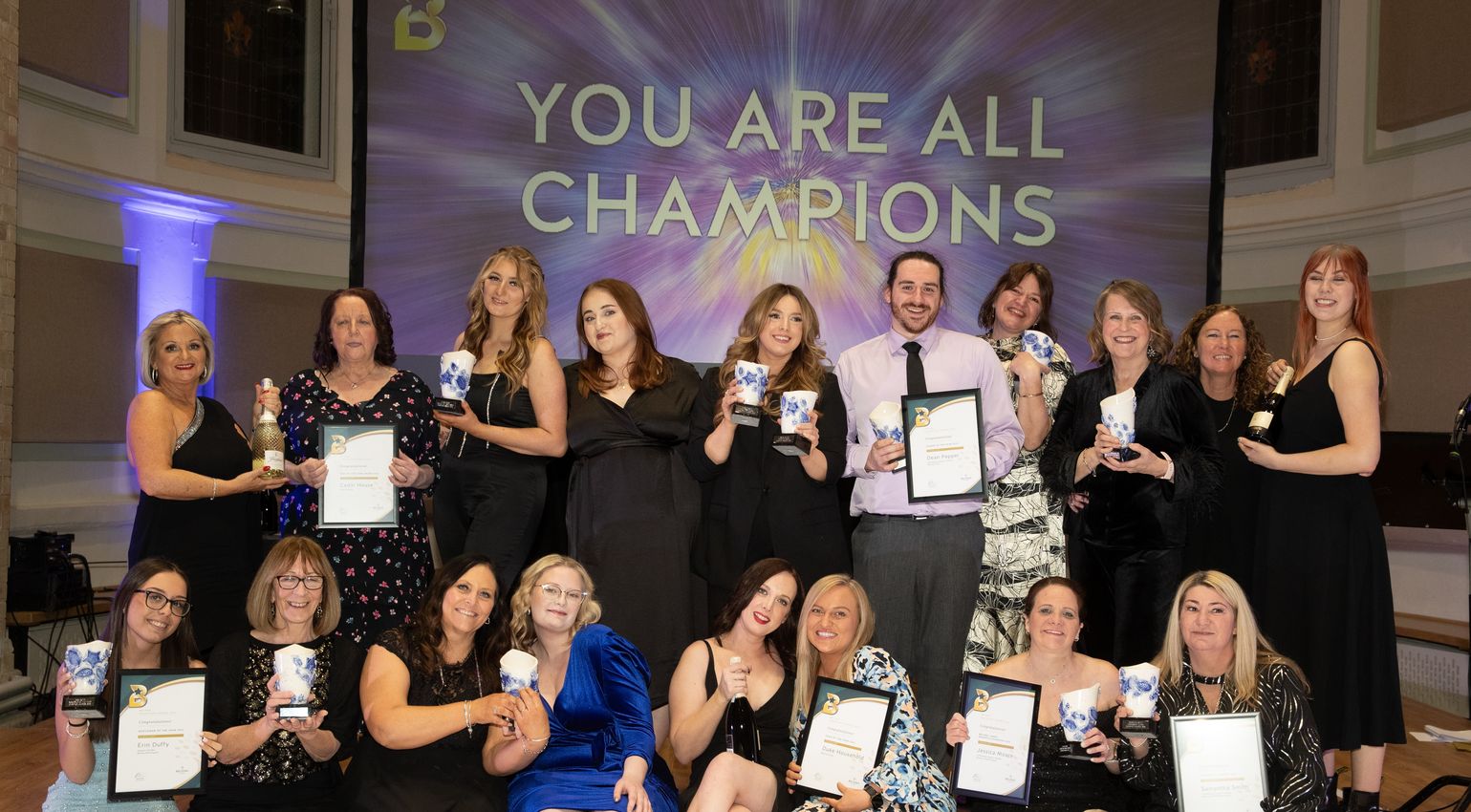 Belong colleagues celebrate their success at the organisation's annual Champion Awards