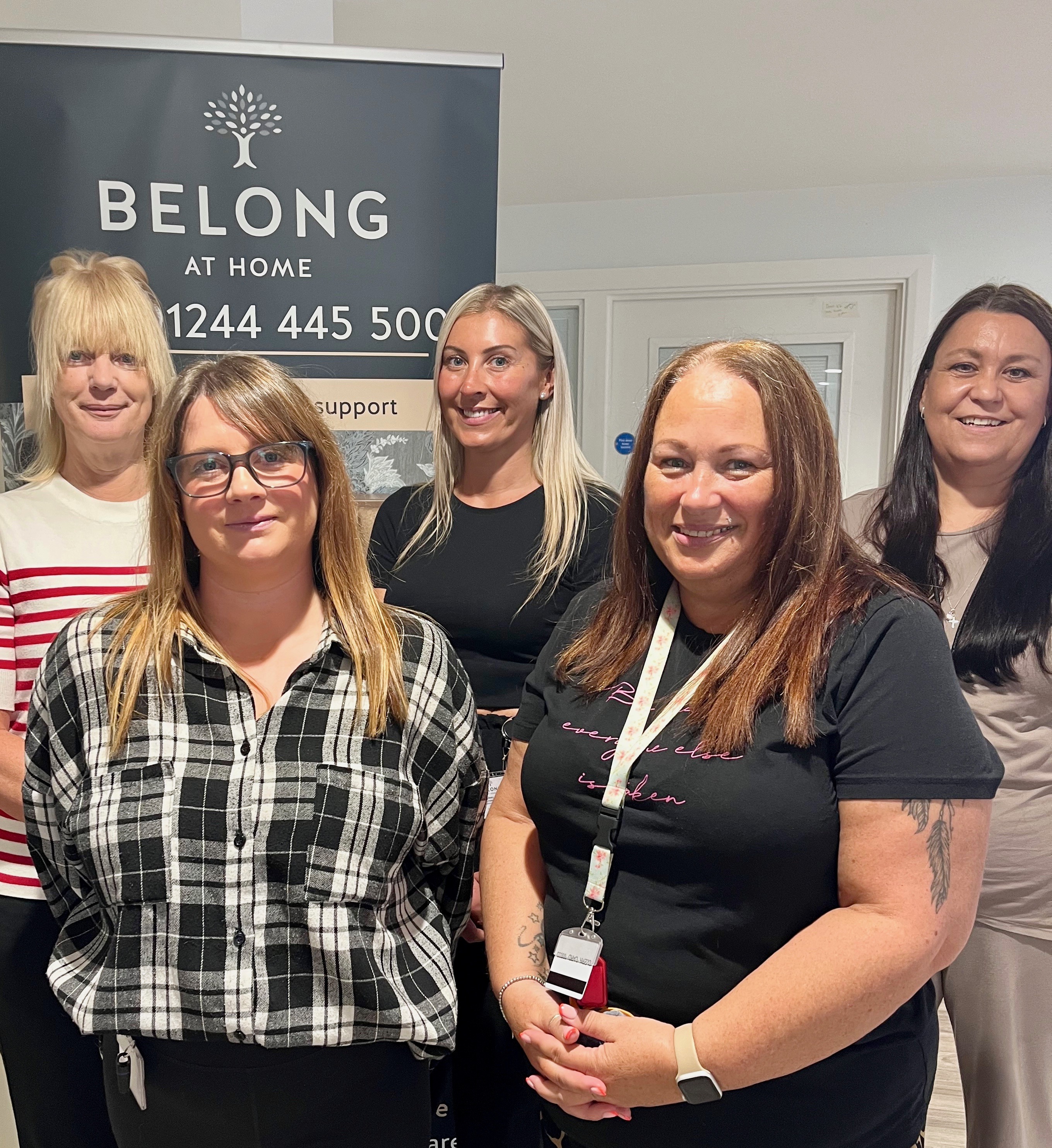 Pictured: Belong at Home Chester team gears up for the Stars of Social Care Awards